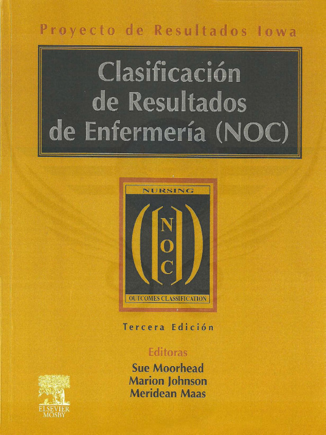 Book Cover: Clasificacion de Resultados de Enfermeria (NOC)