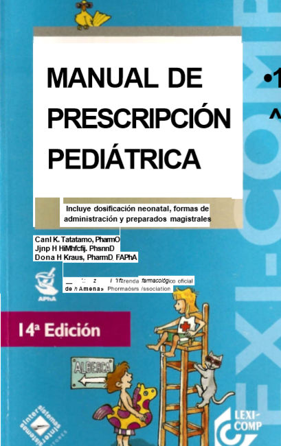 Book Cover: Manual de Prescripción Pediatrica