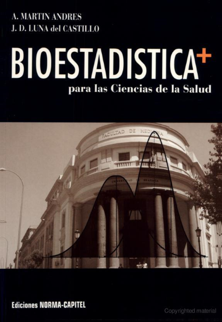Book Cover: Bioestadistica para Ciencias de la Salud